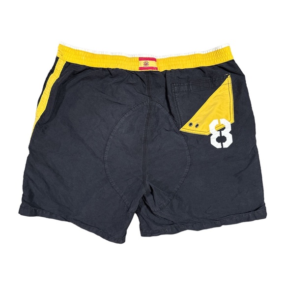 Polo Ralph Lauren Spain PRL Cup Offshore Team Black Yellow Board Shorts Mens XL - Picture 6 of 14